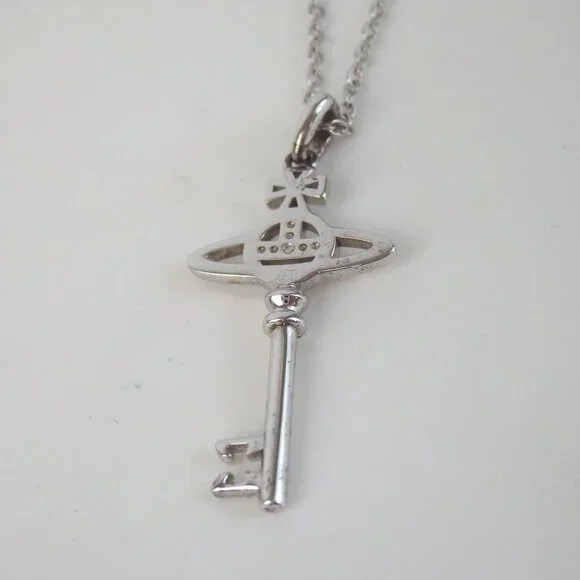 Authentic Vivienne Westwood Key motif Necklace metal [Used] - Picture 3 of 9
